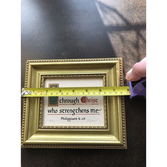 Jonathan Blocher Signed/Numbd Serigraph "Philippians 4:13" Limited Edition Print - Picture 3 of 8